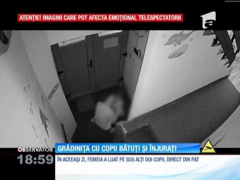 Scene revoltătoare au fost înregistrate la o grădiniţă-fantomă din Bucureşti. Doi copii au fost bătuţi crunt, iar cea acuzată e directoarea