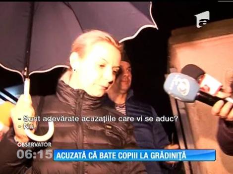 Acuzată că bate copiii la grădiniţă