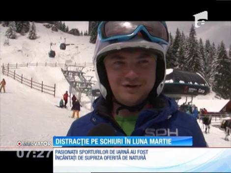 Distracţie pe schiuri în luna Martie