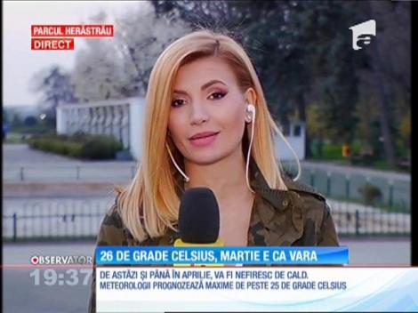 Din 28 martie până pe 1 aprilie, temperaturile vor creşte foarte mult în toată ţara