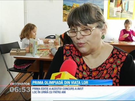 Zeci de copii au participat la prima olimpiadă din viaţa lor