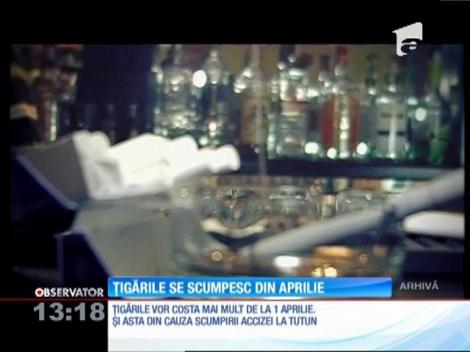 O nouă veste proastă pentru fumători! De la 1 aprilie, se scumpesc țigările