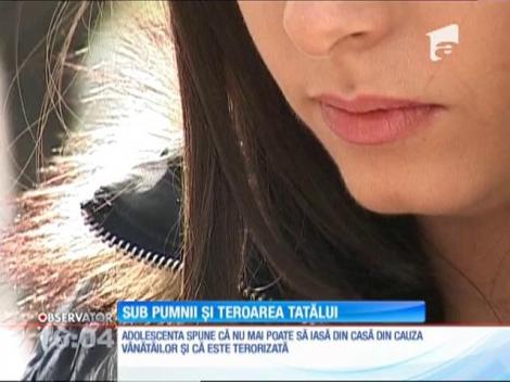 Fiica unui om de afaceri din Piteşti îşi acuză tatăl că a snopit-o în bătaie şi a ras-o în cap