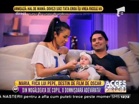 Maria, fiica lui Pepe și a Ralucăi e acum o domnișoară în toată regula