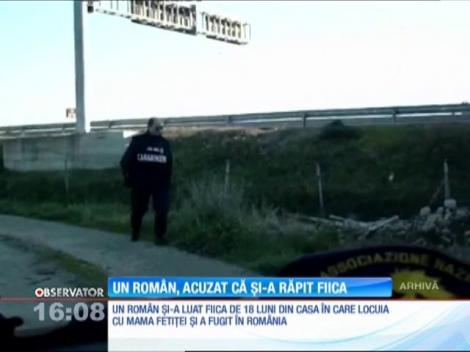 Un român din Italia, acuzat de răpirea propriului copil