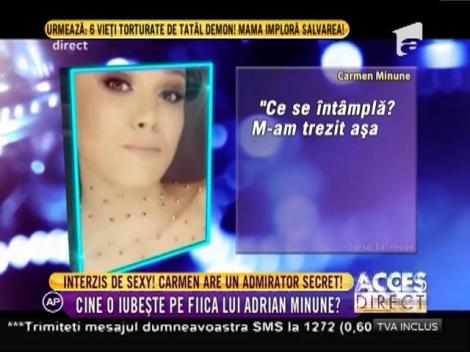 Carmen Minune are un admirator secret. A găsit un trandafir la maşină!