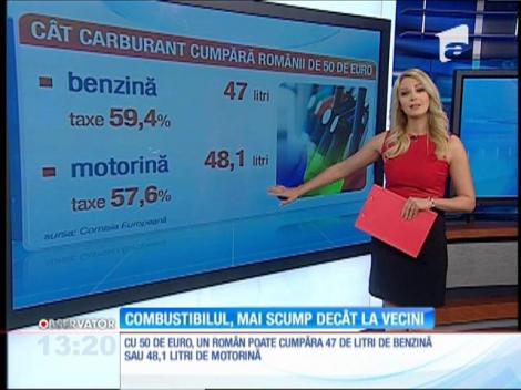 Combustibilul, mai scump decât la vecini