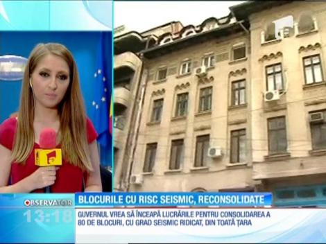 80 de clădiri încadrate în clasa întâi de risc seismic ar putea fi consolidate