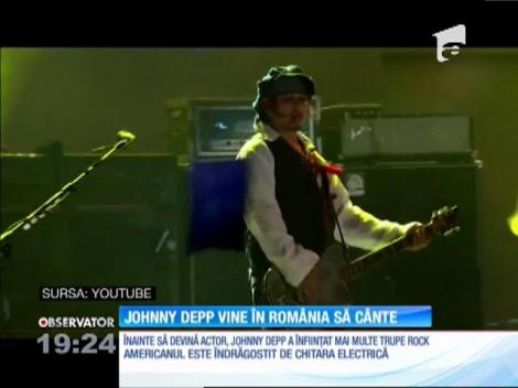 Johnny Depp vine în România să cânte