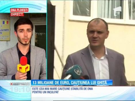 13 milioane de euro pentru cauțiunea lui Sebastian Ghiță