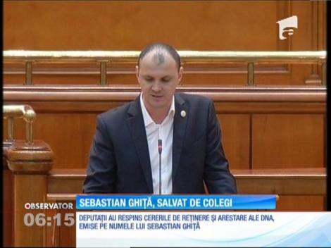 Sebastian Ghiţă a scăpat de reţinere cu ajutorul colegilor din Parlament