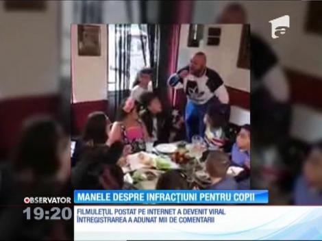 Manele despre infracțiuni pentru copiii de 5 ani