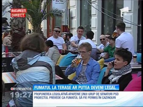 Fumatul la terase ar putea deveni legal