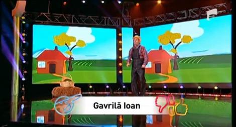 Bendeac a făcut ca o curcă! Ioan Gavrilă a cântat și a imitat, dar loc în etapa următoare nu a luat!