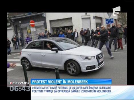 Protest violent în cartierul Molenbeek din Bruxelles