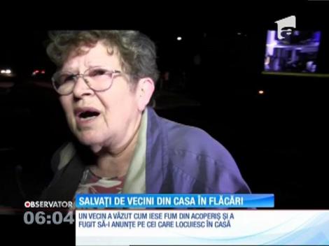 O familie din Cluj a fost salvată din mijlocul flăcărilor de vecini