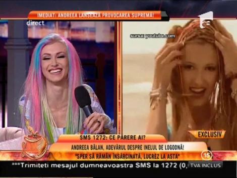 Andreea Bălan: "Sper să rămân însărcinată, lucrez la asta!"