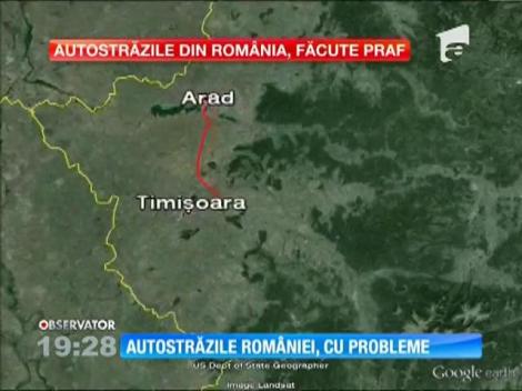 Autostrăzile cu probleme din România