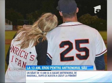 La 13 ani, un băiat din Arizona a devenit erou! Datorită lui, antrenorul său de baseball e acum în viaţă