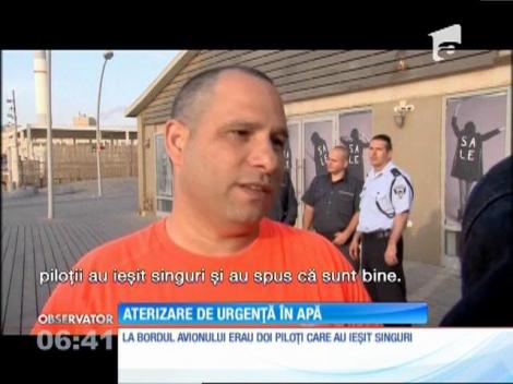 Un avion de mici dimensiuni a aterizat forţat în Marea Mediterană