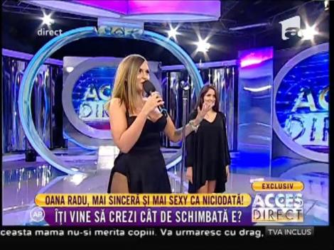 Oana Radu, mai sexy ca niciodată, la "Acces Direct"! Schimbarea de look îi prieşte: ”E prima emisiune în care apar așa ”
