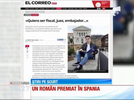 Elev român premiat în Spania