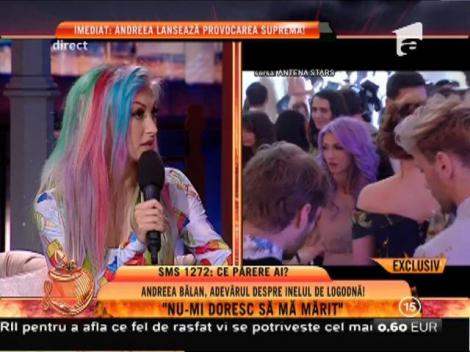 Andreea Bălan: "Nu-mi doresc să mă mărit!"