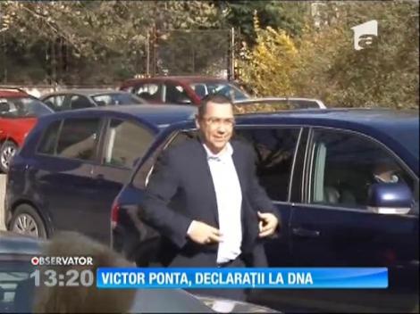 Victor Ponta a dat declaraţii la DNA Ploieşti