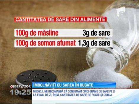 Românii, îmbolnăviți de sarea din bucate