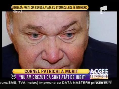 A murit coregraful Cornel Patrichi