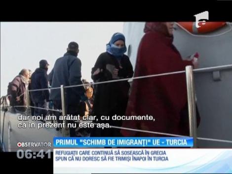 Acordul privind "schimbul de refugiaţi" între Uniunea Europeană şi Turcia a intrat, ieri, în vigoare