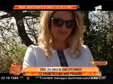 Sânziana Buruiană are zile negre de când este mămică!