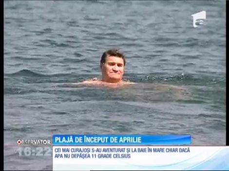 Vreme de plajă, la început de aprilie