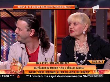 Israela: "Liviu m-a împins şi am căzut pe scări!"