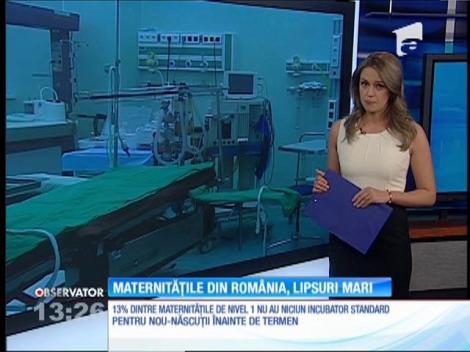 Maternitățile din România au lipsuri foarte mari
