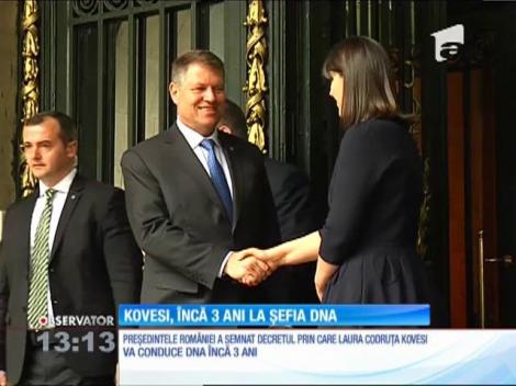 Laura Codruţa Kovesi, încă 3 ani la șefia DNA