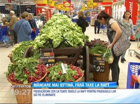 Ieftinirea produselor alimentare româneşti, condiţionată de taxa de raft