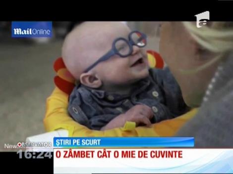 Reacția emoționantă a unui bebeluș care &icirc;și vede clar mama pentru prima dată