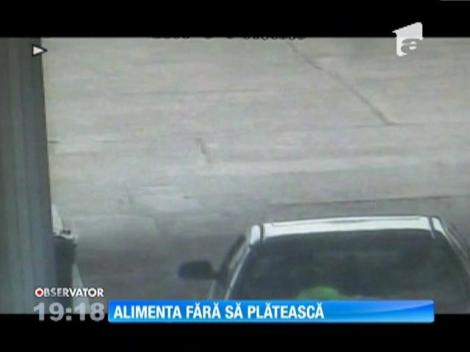 Un tânar a găsit o metodă inedită de a-şi alimenta autoturismul fără să plătească
