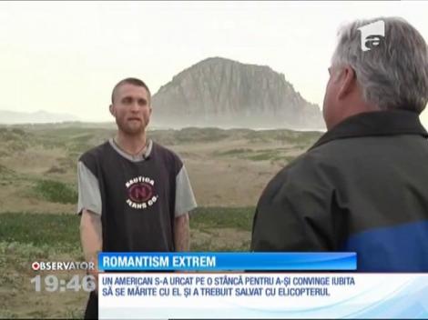 Salvat cu elicopterul după ce şi-a cerut iubita de soţie