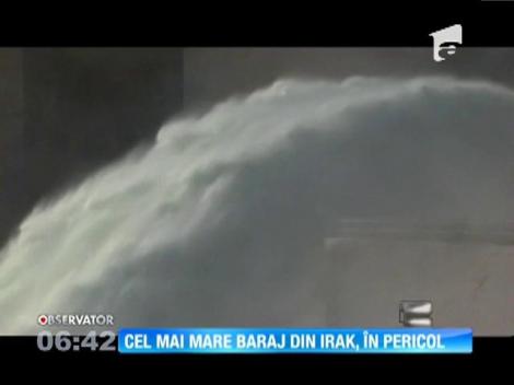 Peste un milion de irakieni sunt în pericol din cauza marelui baraj din Mosul, care riscă să cedeze