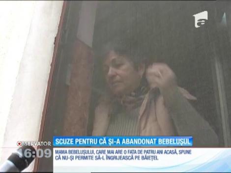 Copil de trei săptămâni, abandonat de mamă în faţa unui bloc
