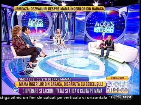 Mama îngerilor din baracă, dispărută cu bebeluşul!