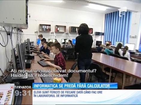 Informatica se predă fără calculator la trei sferturi din şcolile din România