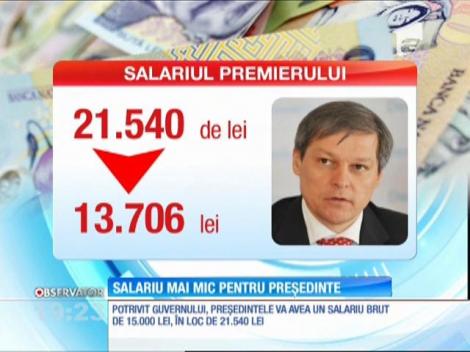 Preşedintele, premierul şi Patriarhul României vor avea salarii mai mici