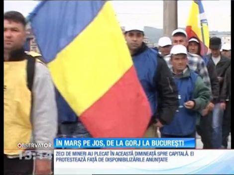 Mineri din Gorj vin în Bucureşti. Oamenii sunt revoltați