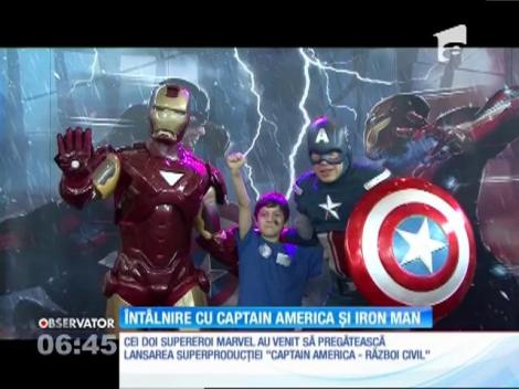 Captain America şi Iron Man au ajuns în București