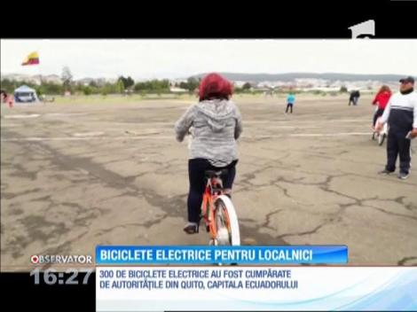 Biciclete electrice pentru localnicii din capitala Ecuadorului