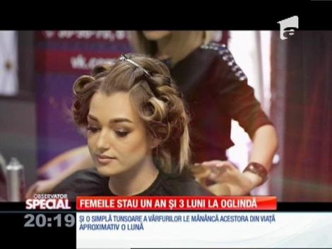Special! Femeile stau un an și trei luni la oglindă