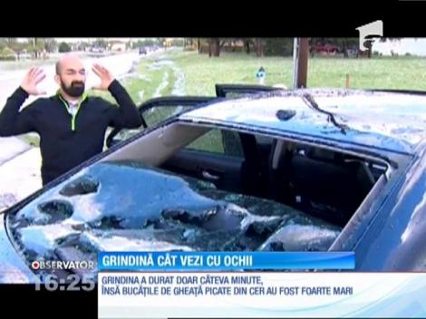 Grindină cât mingea de baseball, în mai multe orașe din statul american Texas